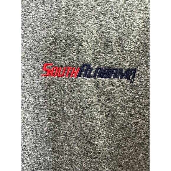 Nike Dri-Fit SOUTH ALABAMA JAGUARS Gray Short Sleeve Polo Shirt Men's Large New - Picture 8 of 9